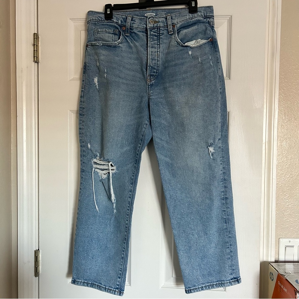 Old Navy Sky-High Straight Jeans
